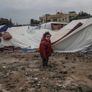 تحولات غزه|سرما و طوفان بلای جان ساکنان غزه در چادرهای فرسوده