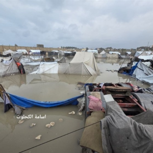 غزه؛ دیروز غرق در خون، امروز غرق در سیلاب
