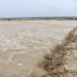 خروش رودخانه جغین در هرمزگان