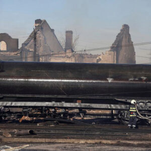 ۲۳ واگن تانکر در غرب روسیه از ریل خارج شدند