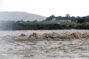 جاری شدن رودخانه‌های فصلی در هشتبندی