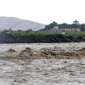 جاری شدن رودخانه‌های فصلی در هشتبندی