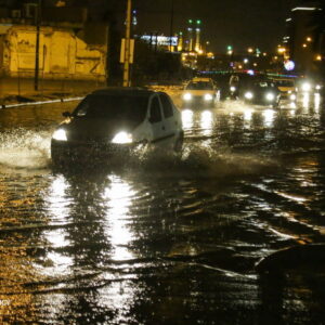 آبگرفتگی در بخش هایی از شهر فیروزآباد فارس