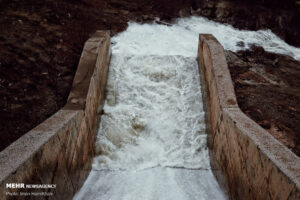 سد تنگ خمار فسا سرریز شد