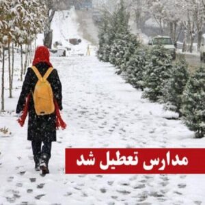 برودت هوا مدارس ابتدایی فیروزکوه را مجازی کرد