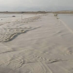 جاری شدن سیلاب در شهر آبدانان