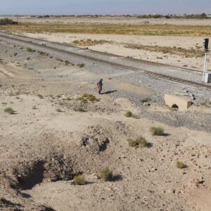 جابجایی ریل راه‌آهن از جوار «تپه حصار دامغان»