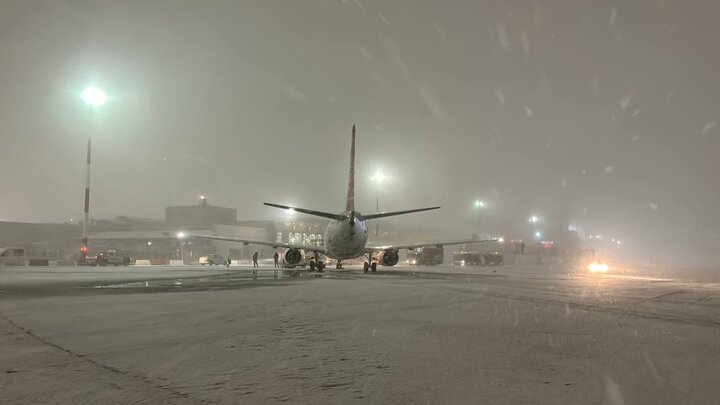 هشدار فرودگاه مشهد در پی پیش‌بینی بارش سنگین برف