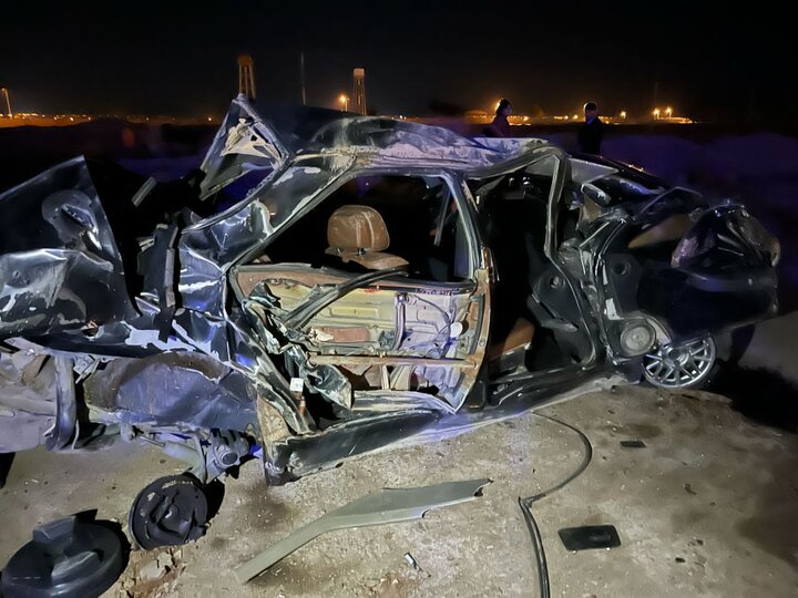 سقوط پژو آردی در محور ایوانکی به شریف‌آباد جان یک نفر را گرفت