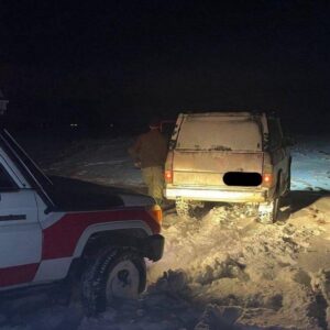 امدادرسانی به ۹۵ مسافر گرفتار در برف و کولاک محور شاهرود-گرگان