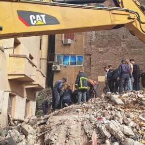 انفجار گاز در نزدیکی قاهره و ریزش ساختمان