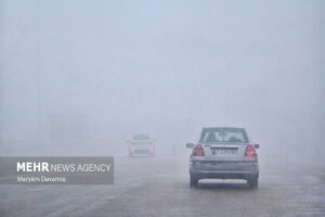 مه‌گرفتگی و کاهش دید افقی رانندگان در محور نیشابور–مشهد