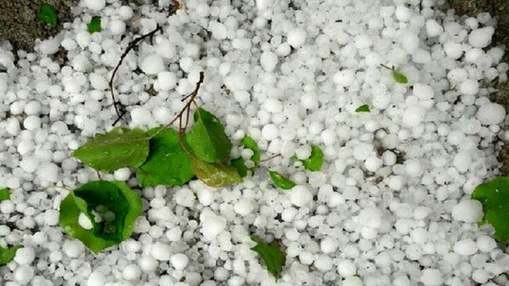 بارش شدید تگرک در بیکاه رودان