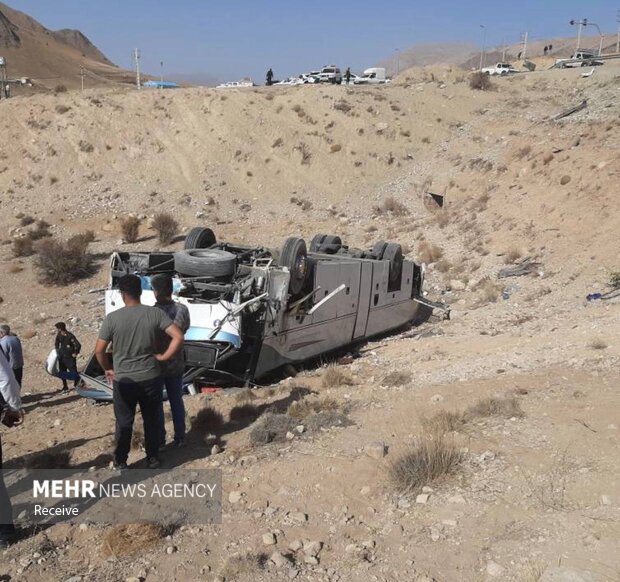 اعلام اسامی ۱۷ نفر مصدومی در حادثه واژگونی تهران-یاسوج