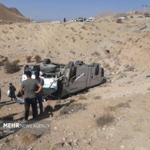 اعلام اسامی ۱۷ نفر مصدومی در حادثه واژگونی تهران-یاسوج