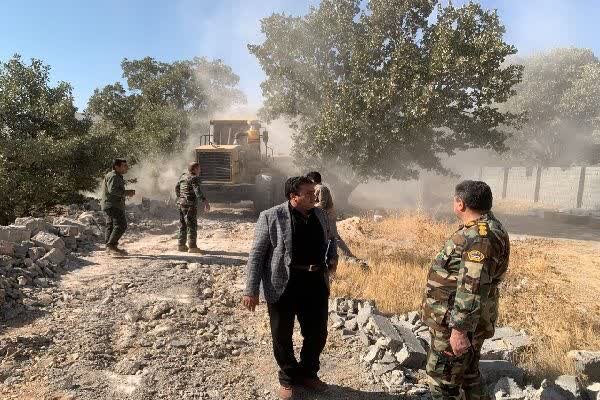 رفع تصرف ۶۰ هزار متر مربع از اراضی ملی در گچساران