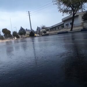 هوای بارانی شهر ساری