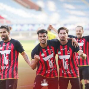 پیروزی تیم فوتبال«ابومسلم ثامن» مقابل «پرواز سیمرغ» در مشهد