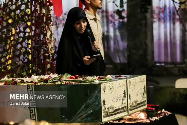 تشییع دو شهید گمنام در دانشگاه فرهنگیان پردیس فاطمه الزهرا بندعباس