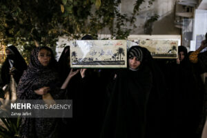 تشییع دو شهید گمنام در دانشگاه فرهنگیان پردیس فاطمه الزهرا(س) بندرعباس