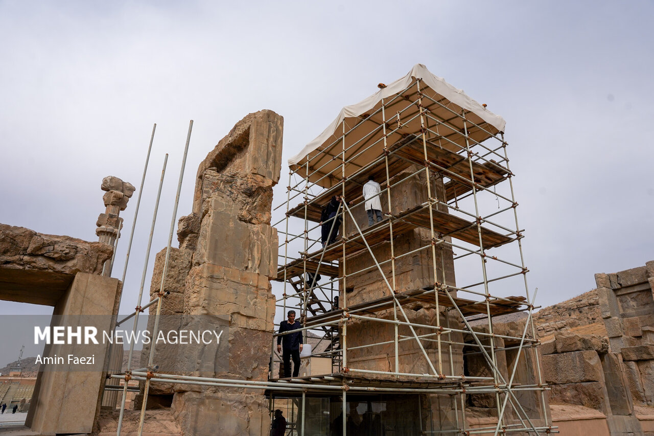 رازهای سنگی بازخوانی می‌شوند؛ مرمت تخت‌جمشید با فناوری نوین