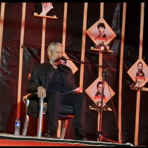 نوای عرفانی حاج محمد کریمی در وداع شاهرود با شهید گمنام