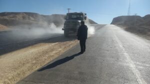 آغاز عملیات روکش آسفالت محور میامی-جاجرم؛ تامین ایمنی در دستور کار است