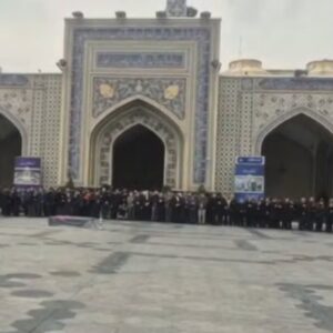 مراسم تشییع پیکر همسر و فرزند معاون رئیس‌جمهور در مشهد برگزار شد