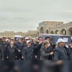 مراسم تشییع پیکر همسر و فرزند معاون رئیس‌جمهور در مشهد