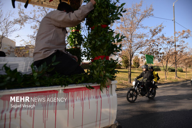 تشییع شهید گمنام در همدان