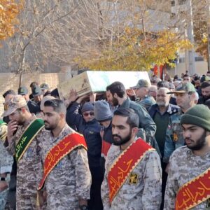 خاکسپاری ۲ شهید گمنام در دیار عالمان؛ وداعی در سوگ حضرت ام‌البنین(س)