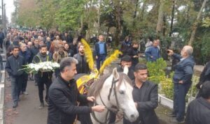 مراسم تشییع پیکر زنده‌یاد احمدعلی دهقانی پیشکسوت تعزیه خوانی در رشت