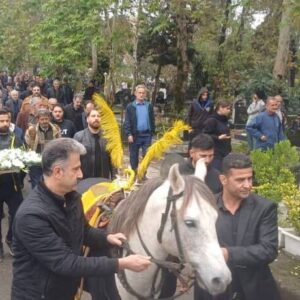 مراسم تشییع پیکر زنده‌یاد احمدعلی دهقانی پیشکسوت تعزیه خوانی در رشت