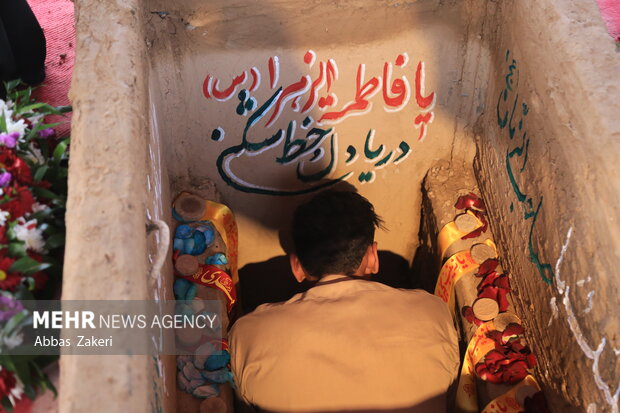 تشییع و تدفین پیکر شهید گمنام هشت سال دفاع مقدس در کرمون