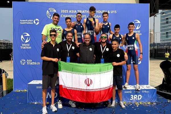 تیم‌ ترای‌اتلون نوجوانان ایران قهرمان آسیا شد