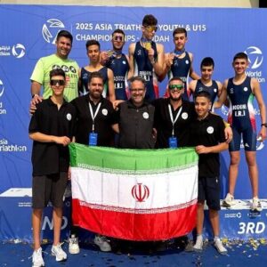 تیم‌ ترای‌اتلون نوجوانان ایران قهرمان آسیا شد