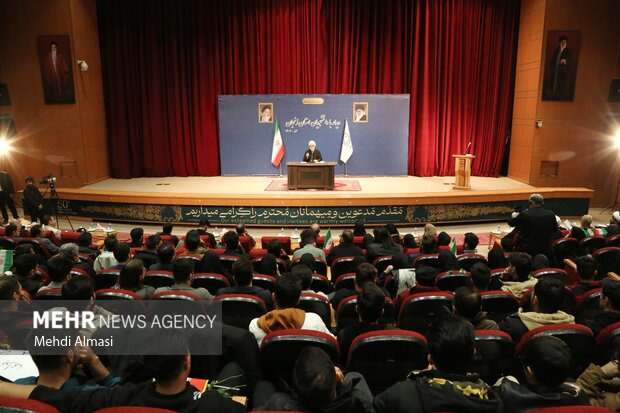 سخنرانی رئیس قوه قضائیه در جمع دانشجویان استان زنجان