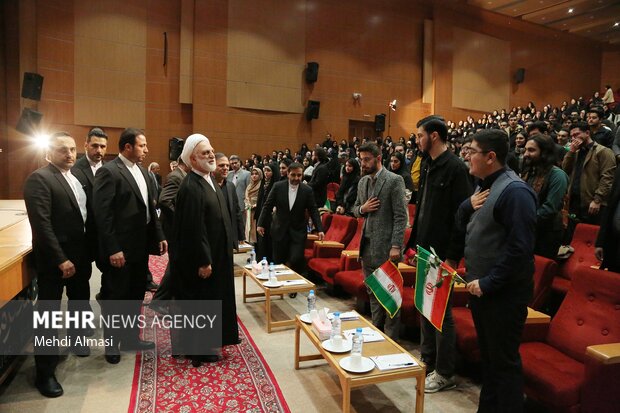 سخنرانی رئیس قوه قضائیه در جمع دانشجویان استان زنجان