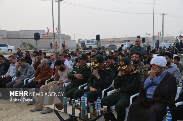 تدفین شهید گمنام درپارسیان