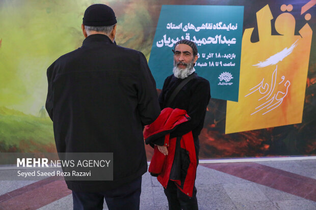 نمایشگاه آثار نقاشی عبدالحمید قدیریان با عنوان نقل «نور آمد»