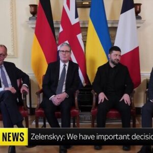 آغاز نشست «زلنسکی» با مقامات ارشد ۳ کشور اروپایی در لندن