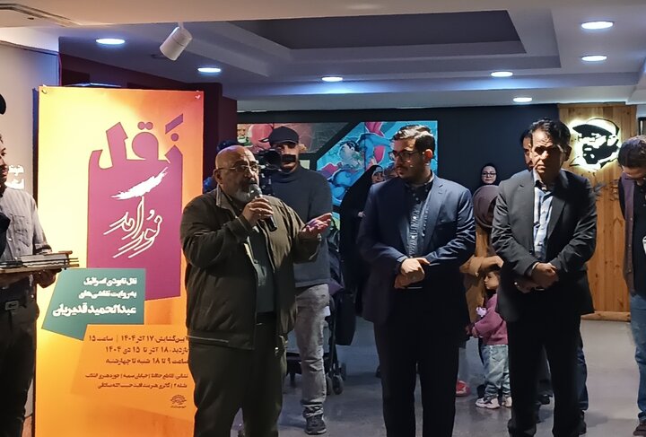 «نورآمد» با نقاشی روایت شد؛ نابودی اسرائیل با استناد به نور الهی