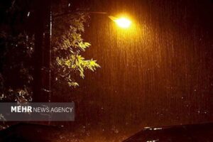 آغاز بارندگی در جزیره قشم