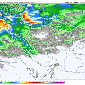 ورود سامانه بارشی ‌جدید به کشور از روز شنبه؛ آغاز بارش‌ها در ۱۶ استان