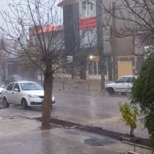 بارش شدید باران در ایوان غرب