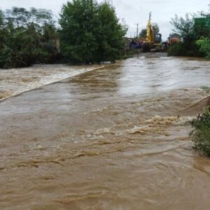 طغیان رودخانه کنتی محور دلگان به دهستان هودیان
