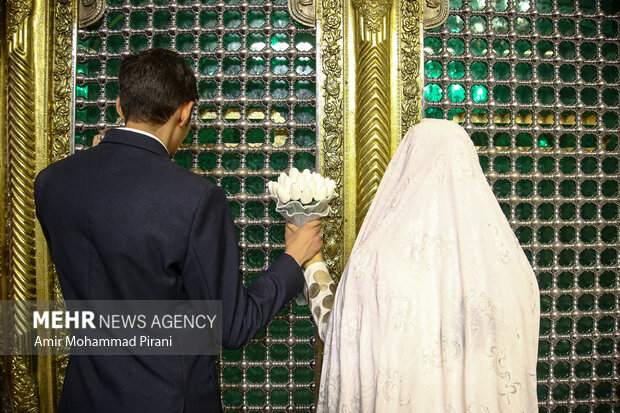 ازدواج دانشجویی در حرم حضرت معصومه(س)