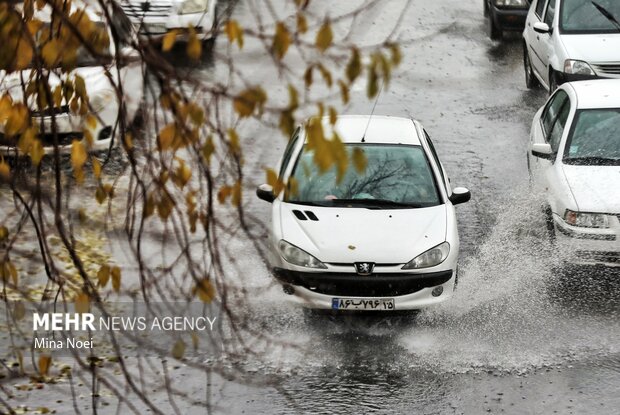 تبریز بارانی شد