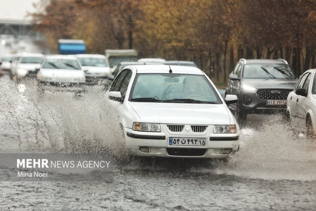 تبریز بارانی شد