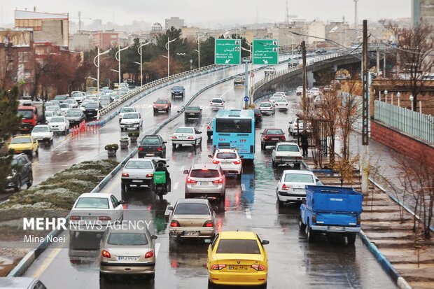 تبریز بارانی شد